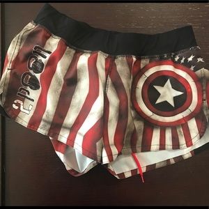 CAPTAIN AMERICA!!! Super Cute Workout Shorts!